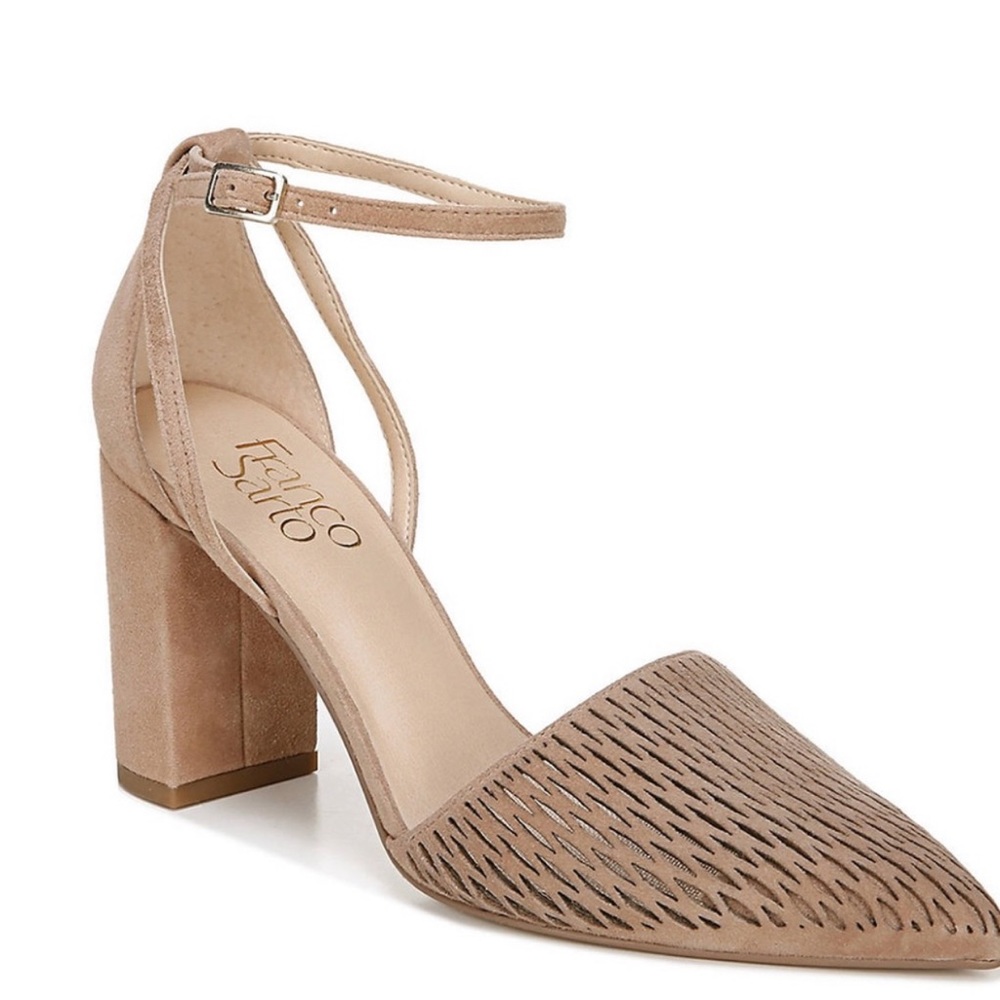 Franco Sarto Perry 2 Heels Nude Size 9 NEW!!